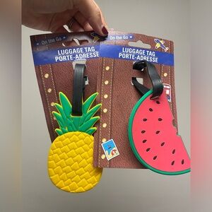 Pineapple and Watermelon Travel Luggage Tags NEW